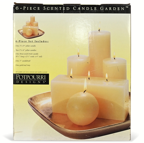 Potpourri Designs® 6-Piece Scented Candle Garden ™