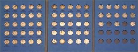 Roosevelt Dime Collection Book, Starting at 1946