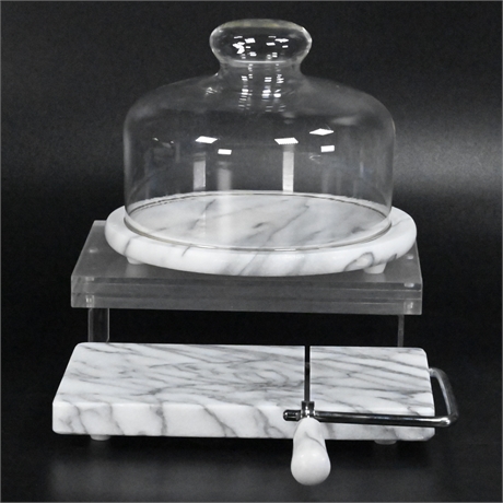Marble Cheese Board & Cutter