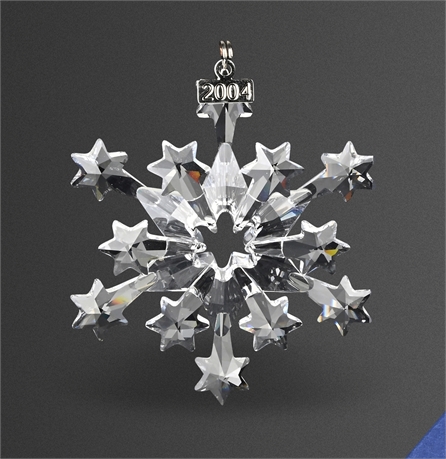 Swarovski 2004 Annual Christmas Ornament with Box & Certificate