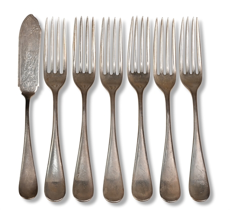 Sterling Silver Gorham 'Old Colony' Forks and Spreader