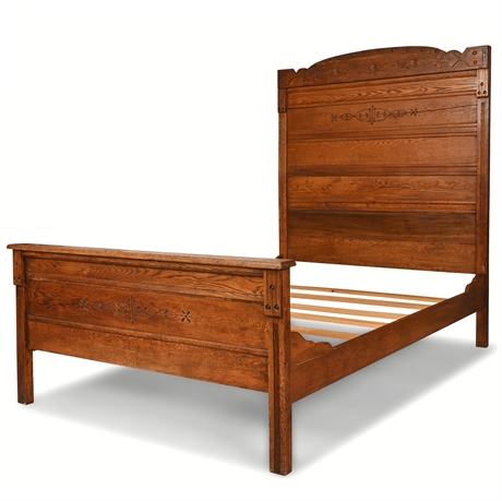 Antique Eastlake Full Size Bed