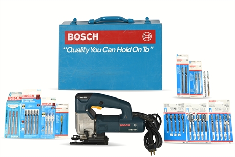 Bosch 1587VS Jigsaw Set – Includes 31 Blades & Case – Tested & Working