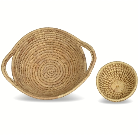 Woven Baskets Pair