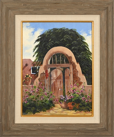 'Josefinas' by Molly Barth – Iconic Mesilla Landmark in Oil