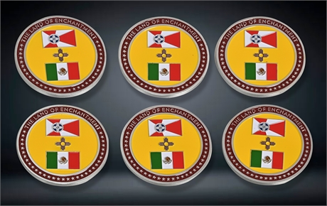 6 New Mexico Amigos Medallions
