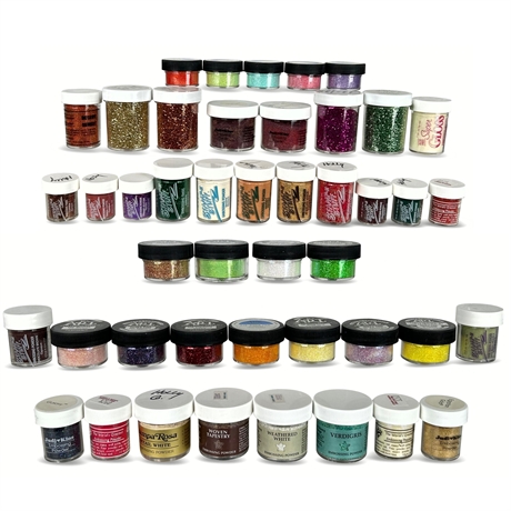 (43) Assorted Embossing Powders