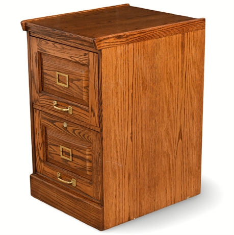 2-Drawer Oak File by Winners Only