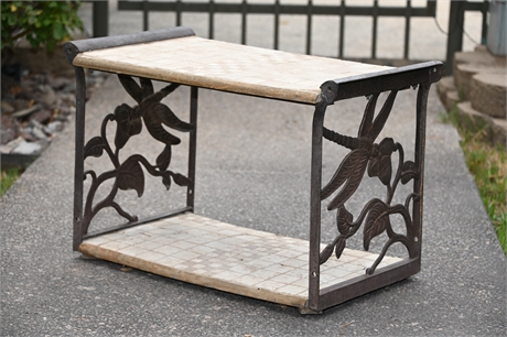 Stone & Iron Dragonfly Side Table