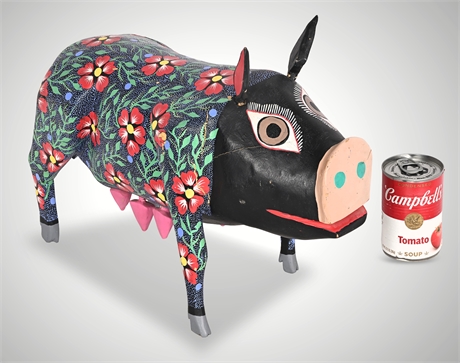 Oaxacan Pig Alebrije – Hand-Carved Folk Art Sculpture
