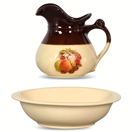 McCoy 'Fruit Festival' Pitcher & Basin