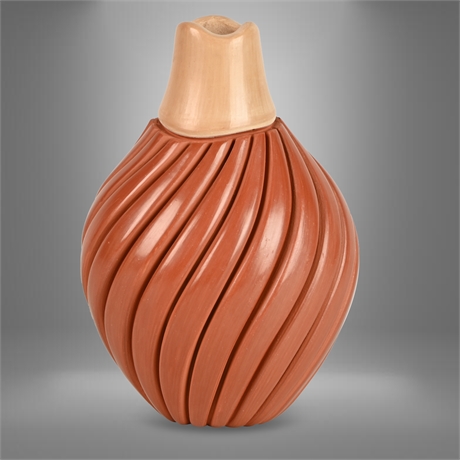 Emma Yepa Jemez Pueblo Swirl Vase