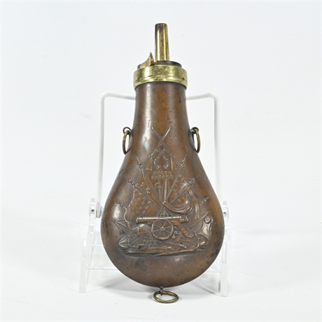 1800's Colts Patent Copper & Brass Powder Flask