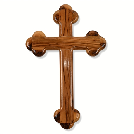 Jerusalem 14 Stations Olive Wood Cross – Wall Display