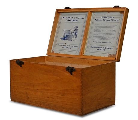 Antique National Fireless Cooker Crate