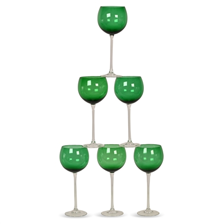 Lenox "Emerald" Balloon Wine Glasses