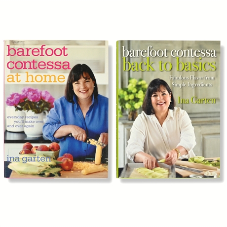 Ina Garten "Barefoot Contessa" Cookbook Pair – At Home & Back to Basics