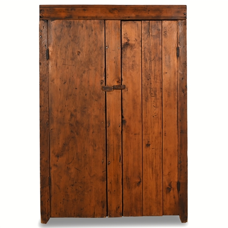 Mid 19th Century Rustic Pine Jelly Cupboard