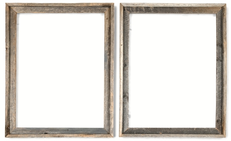 (2) Rustic Barnwood Frames