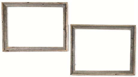 (2) Rustic Barnwood Frames