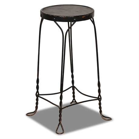Antique 26" Wire Stool