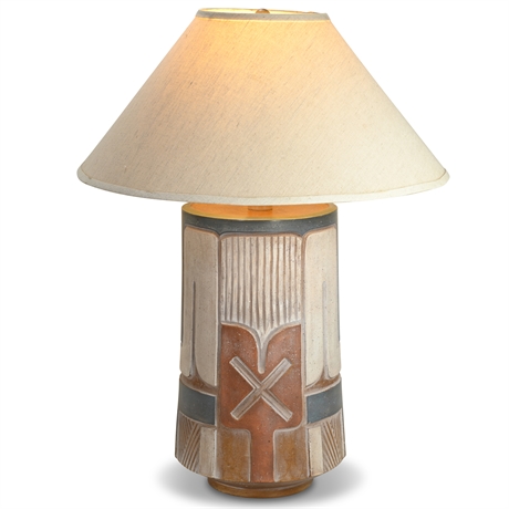 Southwest Stoneware Table Lamp