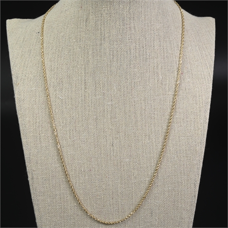 20" 14k Gold Rope Chain