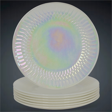 (7) Federal Glass 'Moonglow' Plates