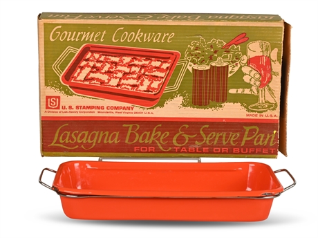 U.S Stamping Company Lasagna Bake & Serve Pan