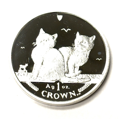 Silver Proof Cat Crown 2003 Silver Coin