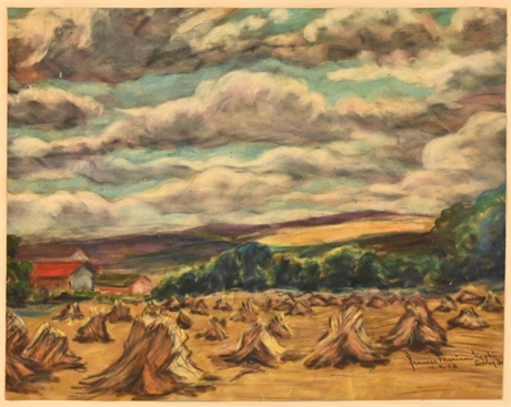 Frances Kafka Landscape with Wheat Sheaves