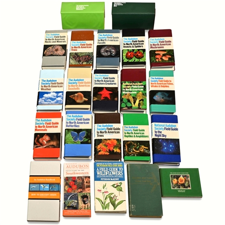 24 Book Audubon Society Field Guide Collection