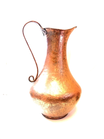 Large Copper Pitcher