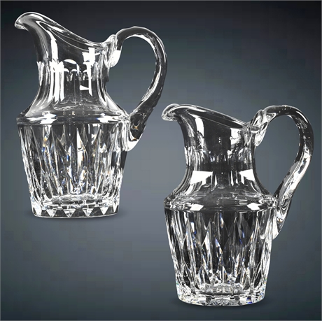 (2) Crystal Pitchers