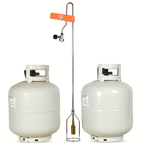 Propane Tanks and Garden Torch