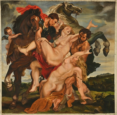 'The Rape of the Daughters of Leucippus' After Peter Paul Rubens by M. Guerra