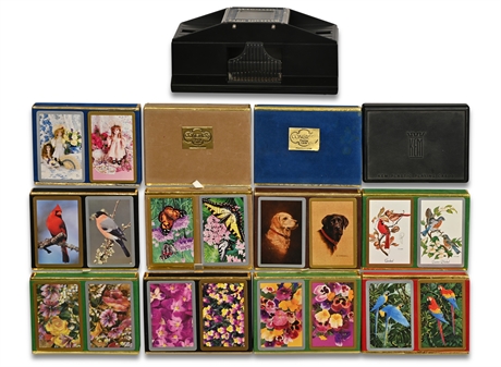 Vintage Playing Cards & Shuffler