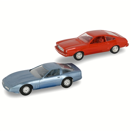 1974 Mustang II & 1985 Corvette Dealer Promo Cars – MPC & AMT/Ertl Lot of 2