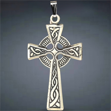 Sterling Celtic Cross Pendant