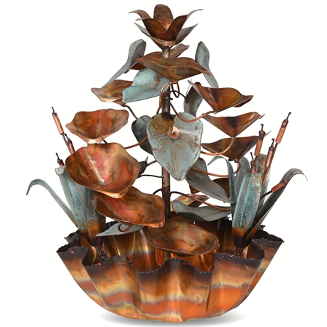 Copper Fountain Raintree Table Top with fluted base