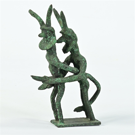 Erotically Grotesque Bronze Sculpture