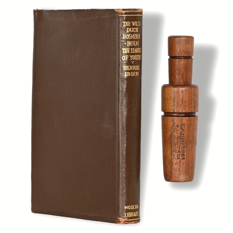 "The Wild Duck & Other Plays" by Henrik Ibsen with Vintage Cajun Duck Call