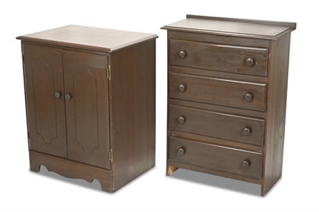 Vintage Dresser and Cabinet
