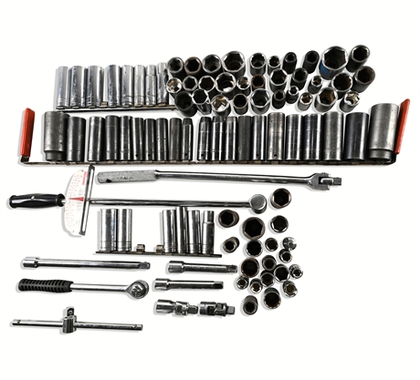 94-Pc Drive Socket & Tool Set – Beam Torque, Ratchets, Impact/Std