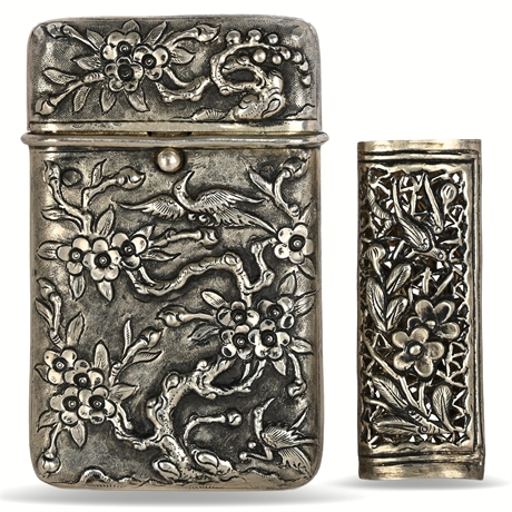 Vintage Cigarette Case & Lighter Cover