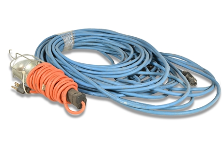 Heavy Duty Extension Cord and Work Light
