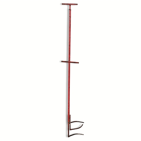49" Vintage Fire Log Grabber – Steel Campfire Tool