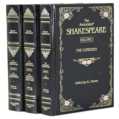 The Annotated Shakespeare: 3-Volume Hardcover Set, A.L. Rowse