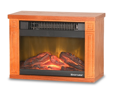Heat Surge Personal Size Fireplace Heater