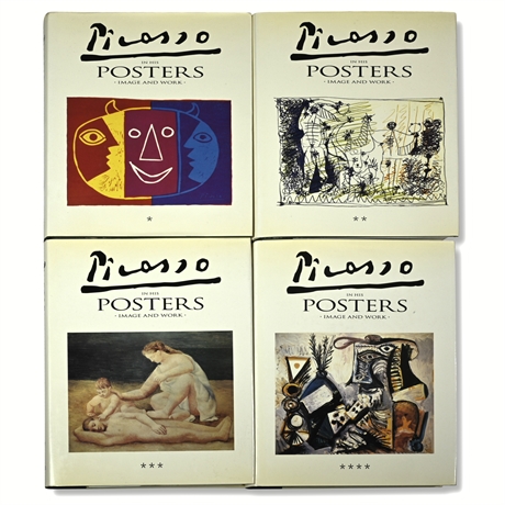 1992 Picasso in His Posters Image and Work, Vols 1, 2, 3 & 4